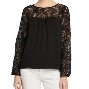 Lilly Pulitzer Keegan Top Black Large NWT